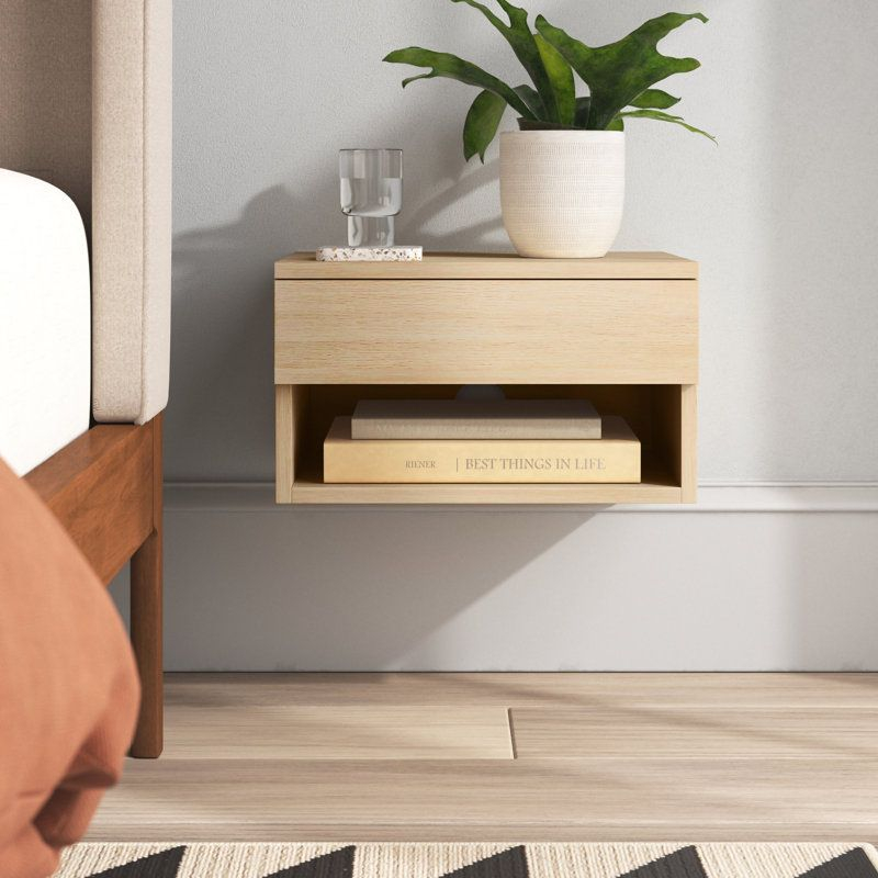 Nightstand Floating Shelves At Eva Guillermo Blog for Nightstand Alternative Ideas