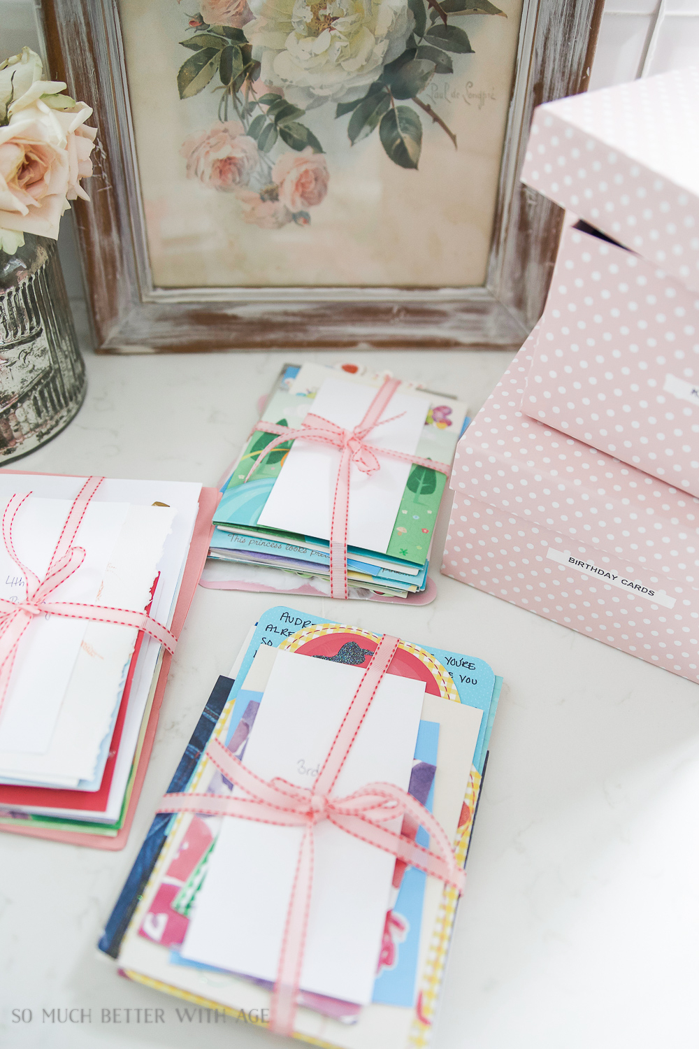 Organizing Kids' Keepsakes - Birthday Cards (Free Printable) - Jamie ... throughout The Art of Keeping Sentimental Cards Accessible and Organized at Home