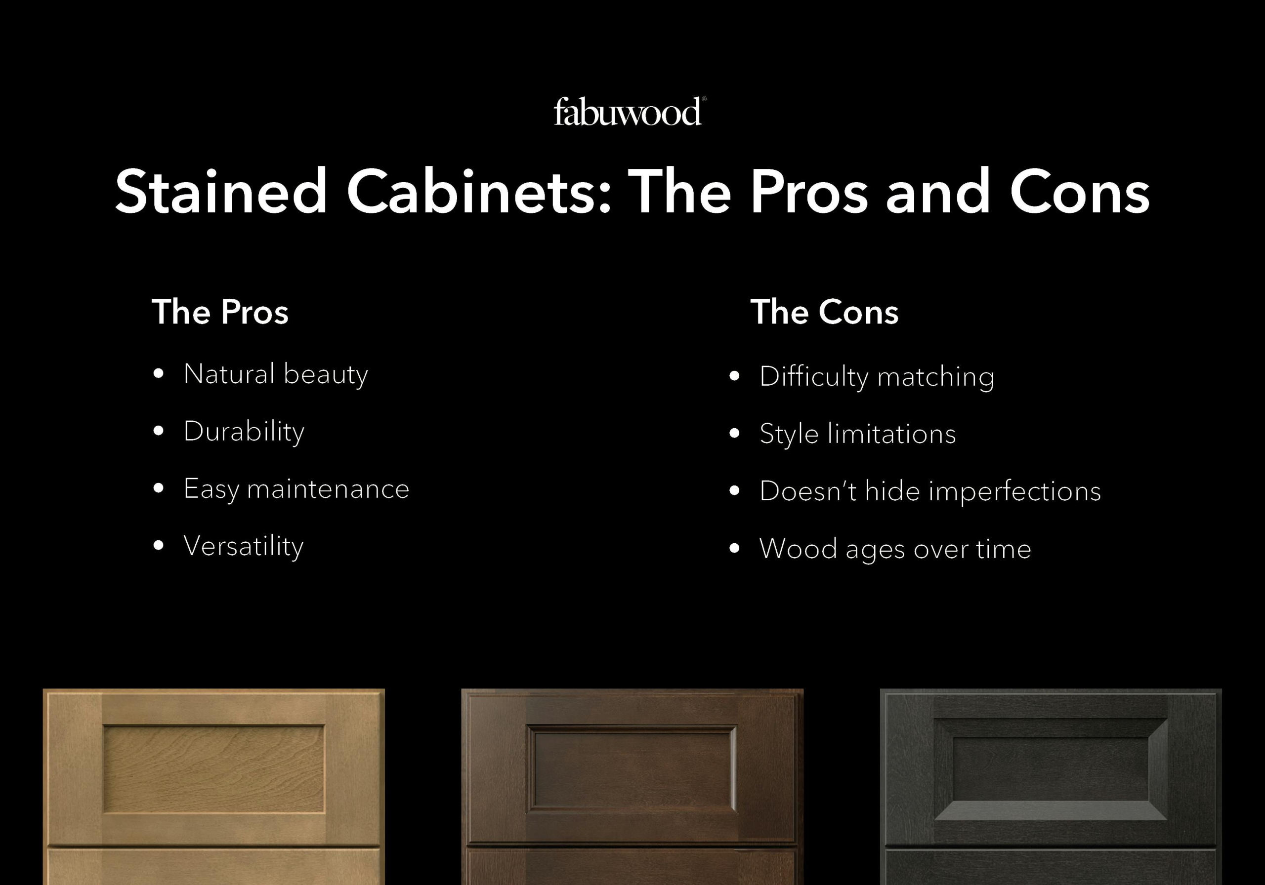 Painted Vs. Stained Cabinets | Fabuwood Cabinetry with Stained Vs Painted Kitchen Cabinets