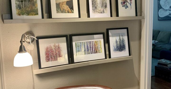 Picture Rail Wall Ideas intended for The Secret to Flexible Gallery Walls Using Vintage Inspired Picture Rails