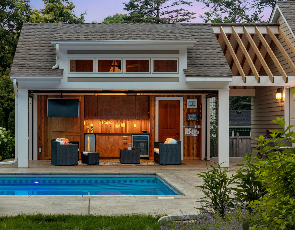 Pool House Cabana Plans for Pool House Shed Design