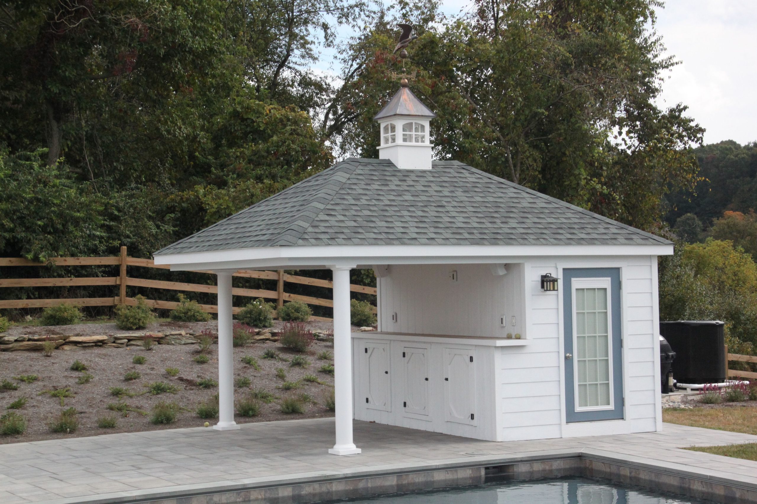 Pool House Storage Sheds | Prefab Pool Houses | Stoltzfus Structures ... pertaining to Building the Perfect Guest Cabana Using Prefab Pool House Shed Plans