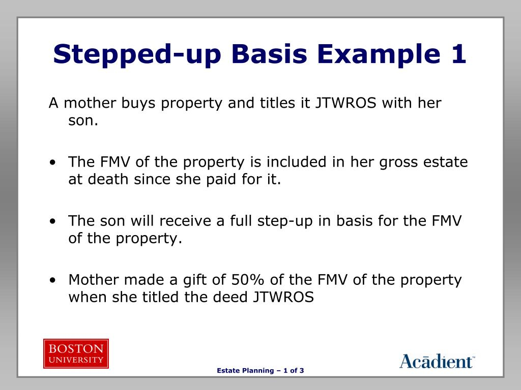 Ppt - Estate Planning Powerpoint Presentation, Free Download - Id:3925339 inside Step Up Basis Inheritance Property