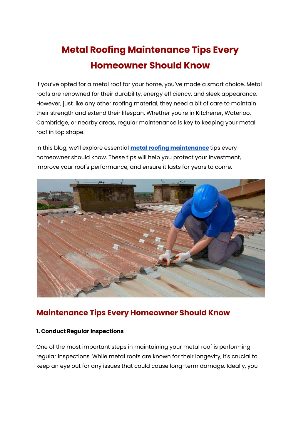 Ppt - Metal Roofing Maintenance Tips Every Homeowner Should Know ... intended for Blackened Steel Finish Wax