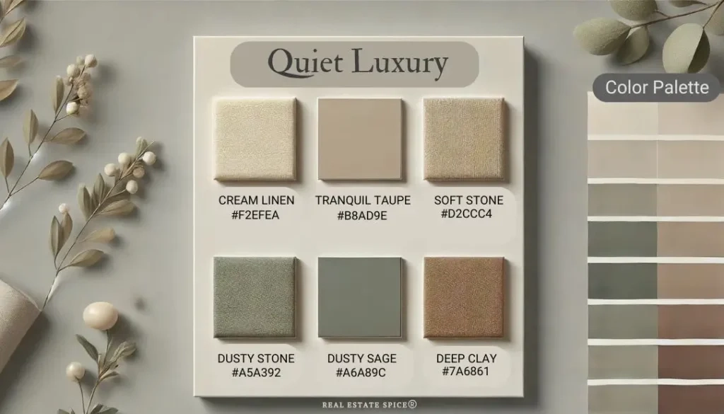 Quiet Luxury Color Palette intended for Quiet Luxury Color Palette