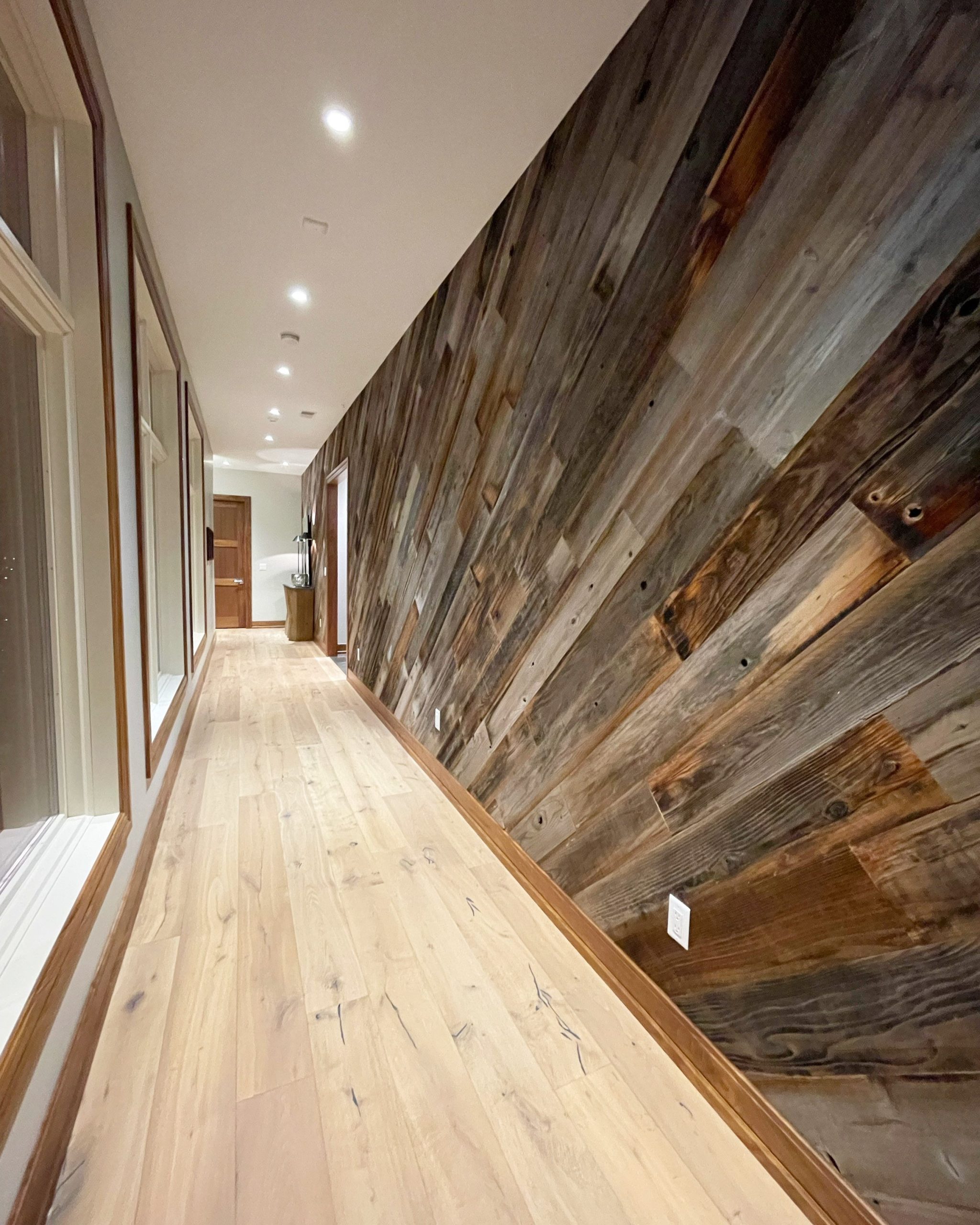 Reclaimed Wood Accent Wall Planks - Etsy in Wood Paneling Accent Wall Bedroom