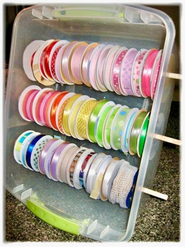 Ribbon Storage Solutions throughout Ribbon Spool Organizer