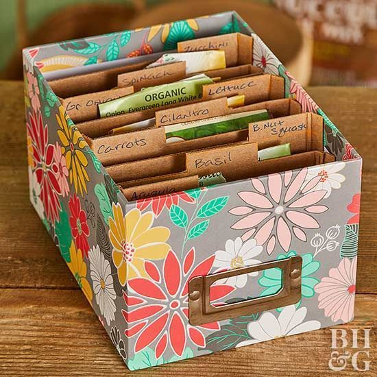 Seed Packet Organization Using A Recipe Box regarding Seed Packet Organization