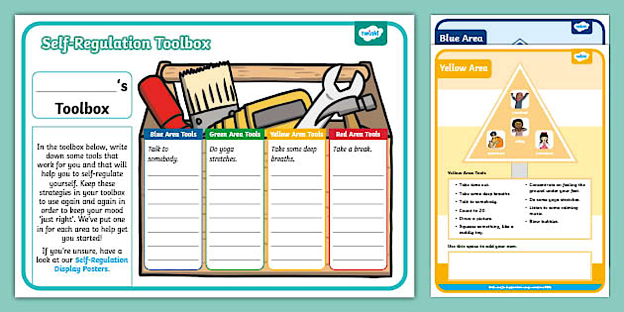 Self-Regulation Toolbox Worksheet | Twinkl Resources throughout Roy Slade Aesthetic Principles