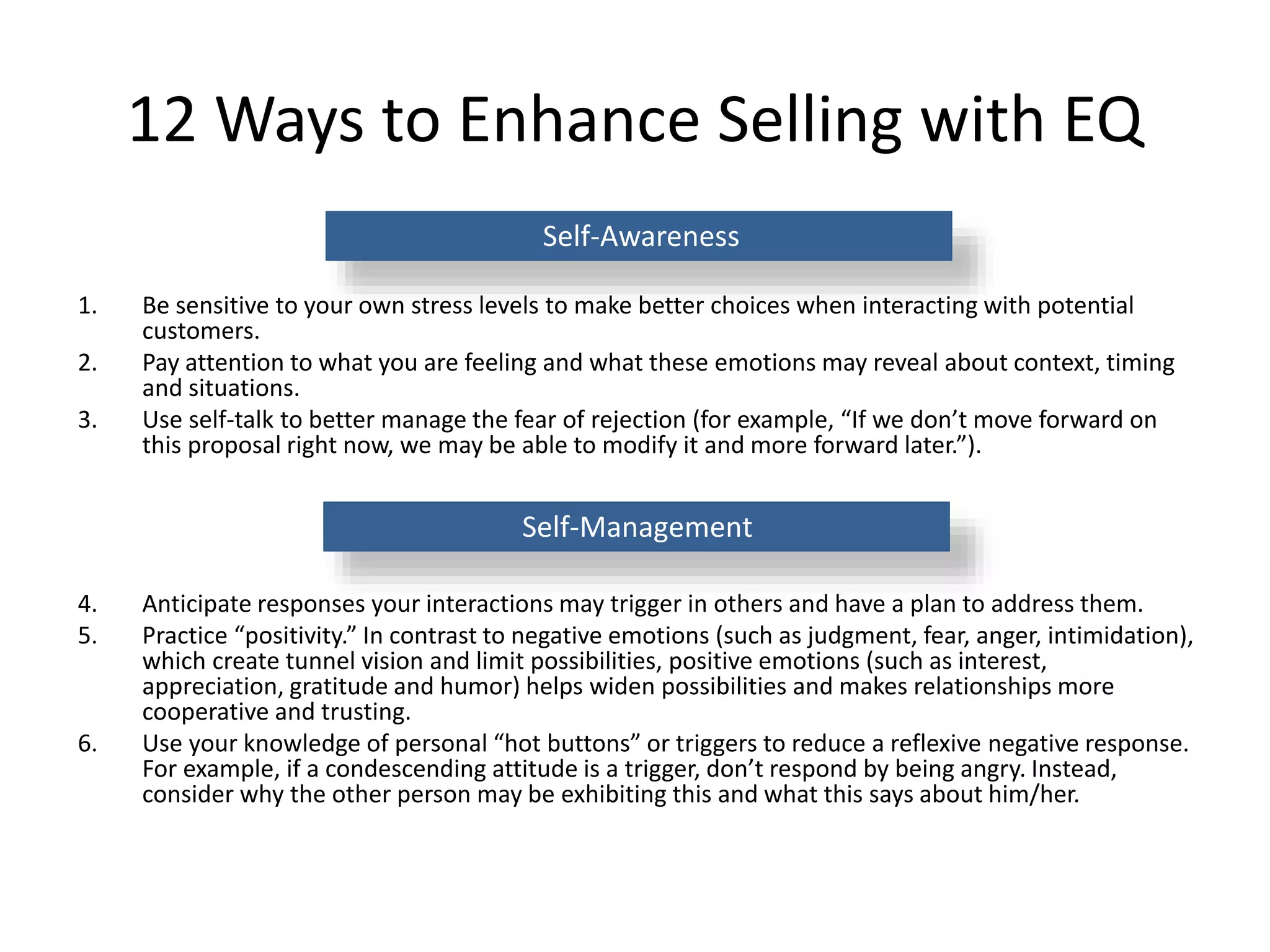 Selling With Emotional Intelligence | Pptx regarding The Emotional Side of Selling When You Have More Than One Offer on the Table