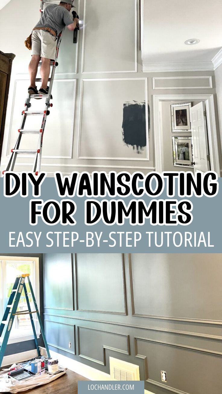 Simple &amp;amp; Easy Installing Wainscoting Diy Tutorial | Diy Home Projects ... pertaining to Wainscoting Installation Step By Step