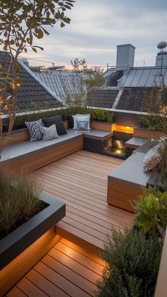 Simple Rooftop Terrace Ideas: Transform Your Roof Into A Garden And ... throughout Smart Storage Hacks That Make Small Roof Terraces Feel Spacious
