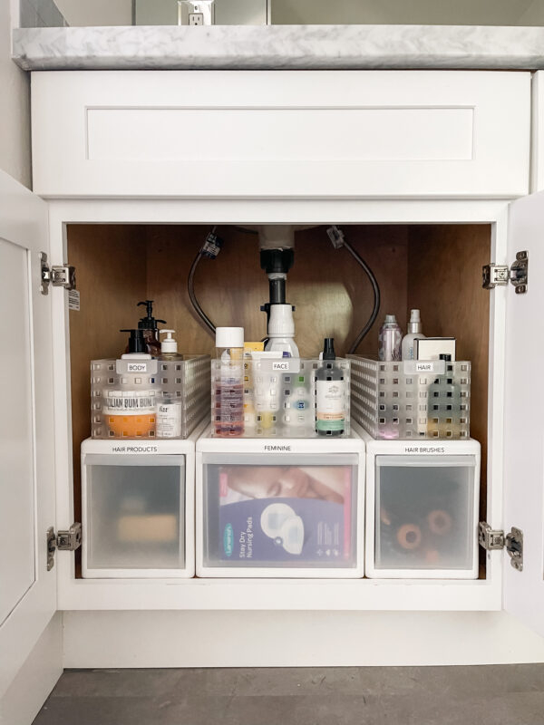 Simply Done: Organizing Under A Bathroom Sink - Simply Organized intended for Spray Bottle Organizer Under Sink