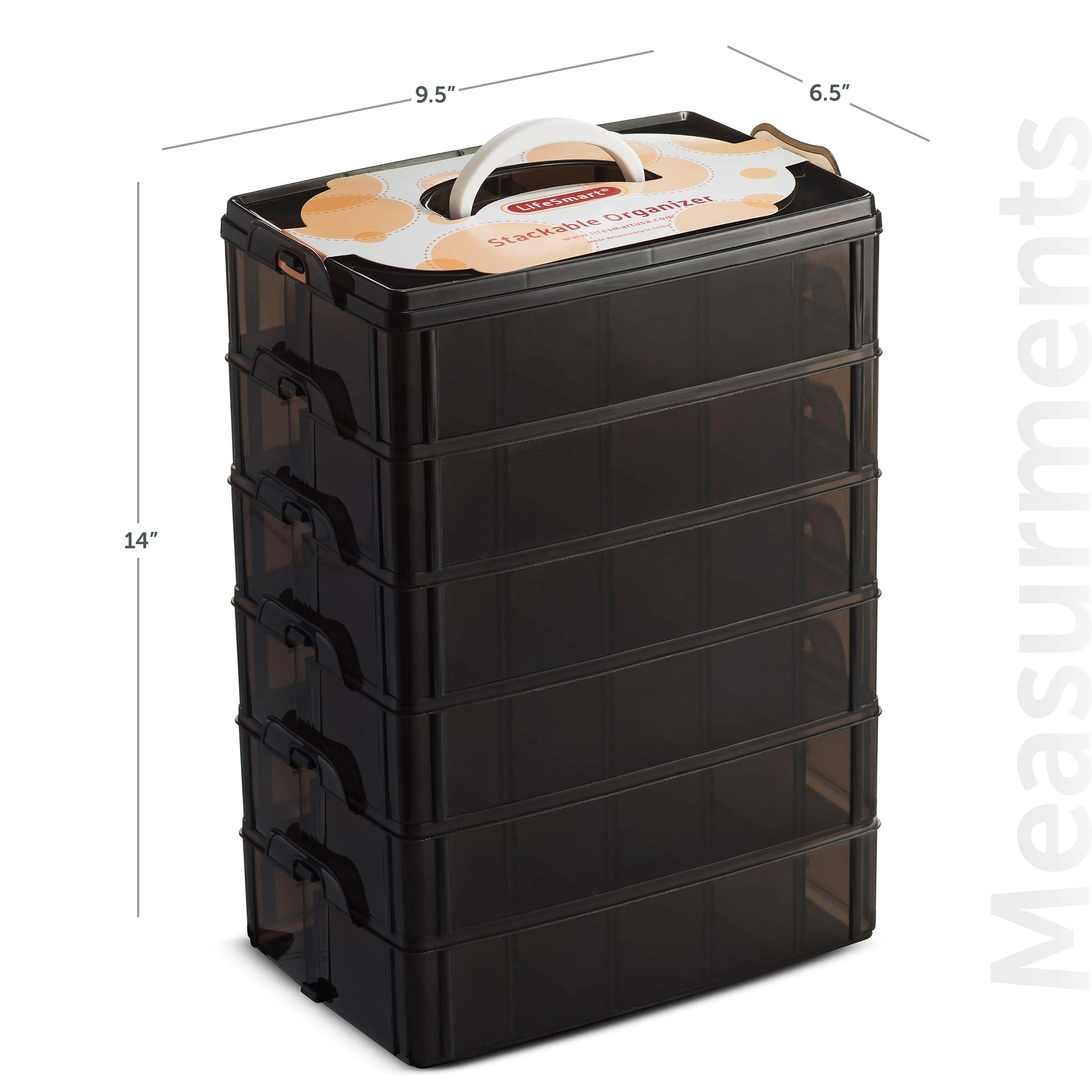 Snapklik.com : Lifesmart Stackable Bead Storage Organizer Box Diy Art ... for The Ultimate Guide to Stackable Bead Containers and Cabinets