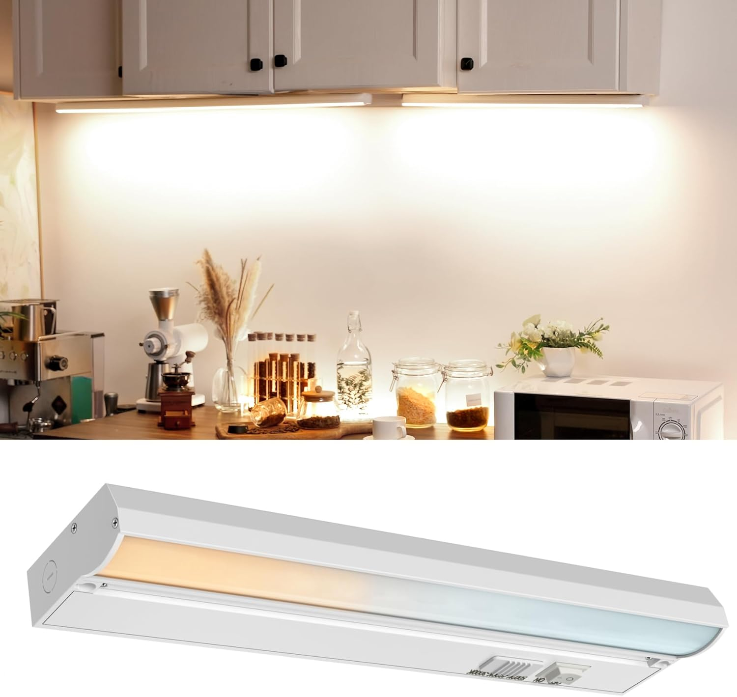 Snyloe 12" Hardwired Led Under Cabinet Light, 9W 600Lm, 3 Color ... pertaining to Why Rechargeable LED Picture Lights Are Taking Over Traditional Hardwired Options