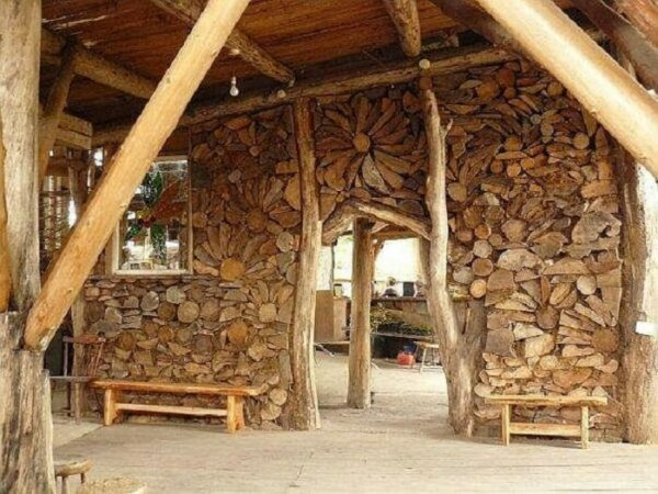 Stacking Firewood • Insteading regarding Cordwood Masonry Construction