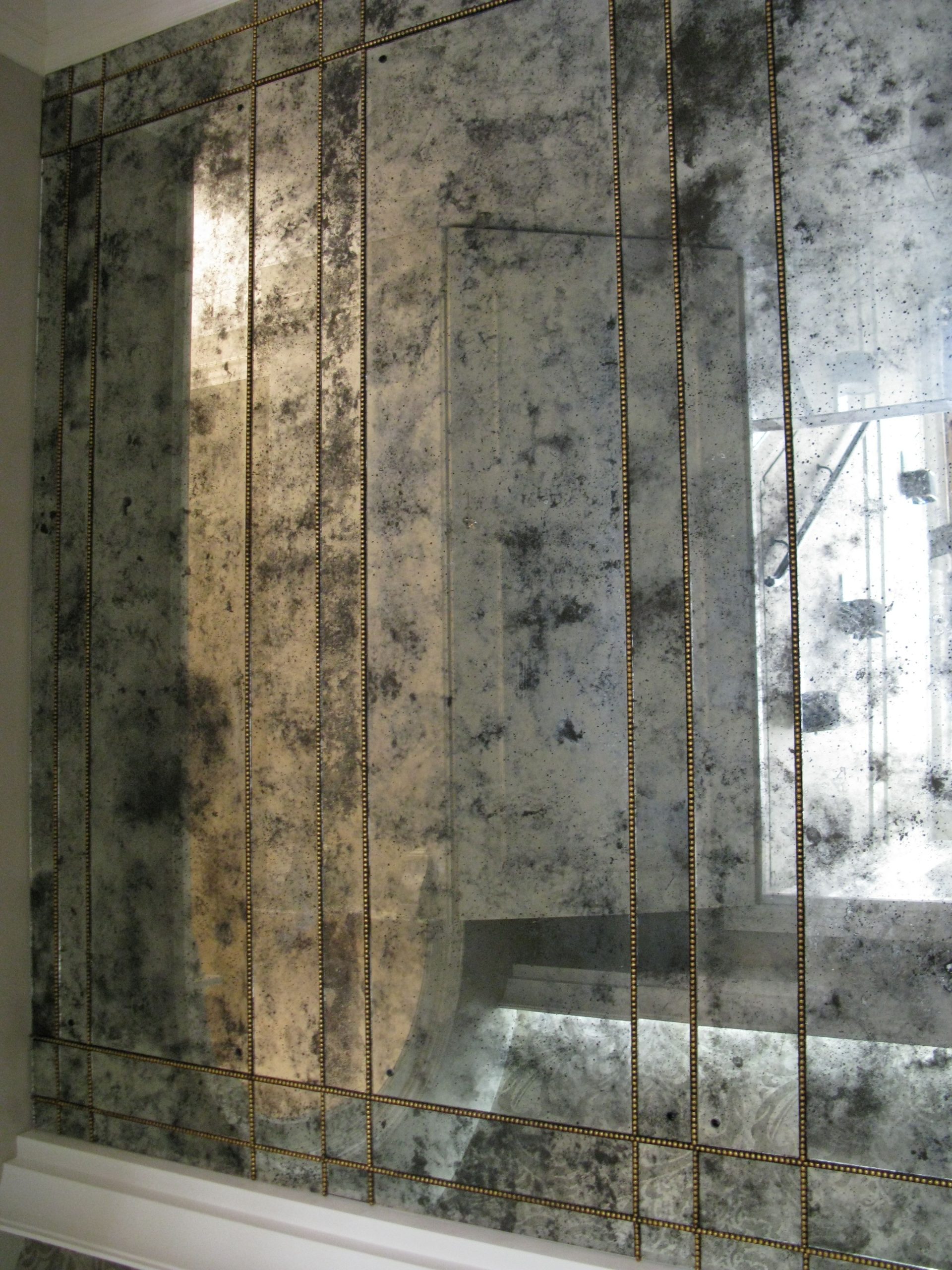 Sterling Studios | Antique Mirror Glass, Antique Mirror Wall, Antique ... within From Feature Walls to Furniture Creative Uses for Antiqued Glass Panels