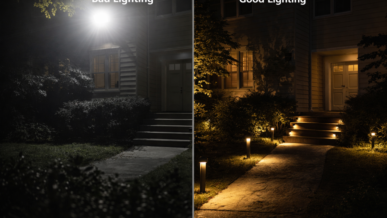 Stop Blinding Your Guests with Poorly Placed Landscape Lighting