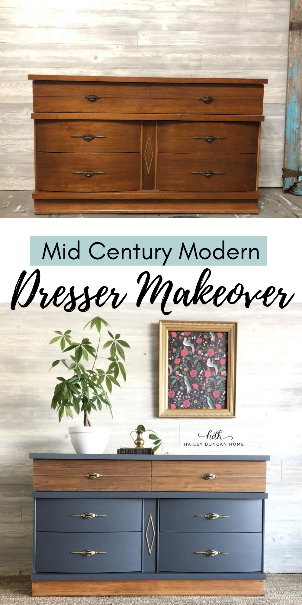 Stunning Mid Century Modern Dresser Transformation With Metal Hardware ... in How to Style a Mid Century Dresser for Maximum Impact in 2026