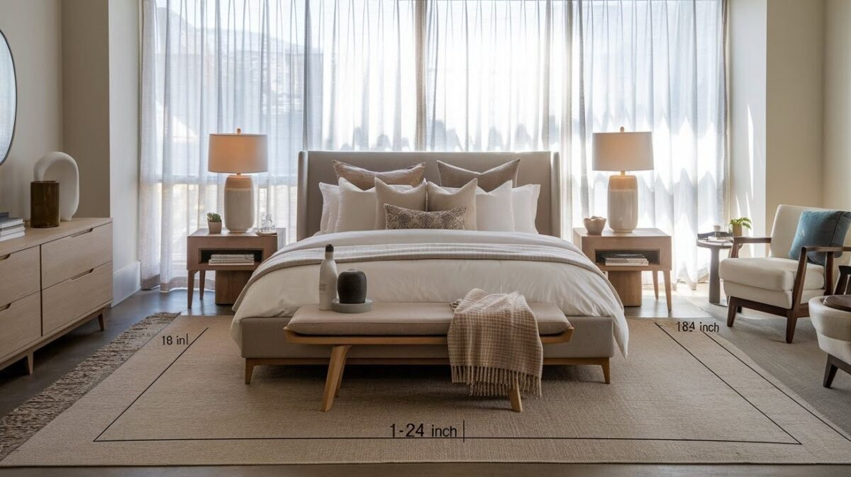 Stylish Rug Placement In Bedroom Queen Ideas You’ll Love - Atdecor throughout Dining Table Rug Size Guide