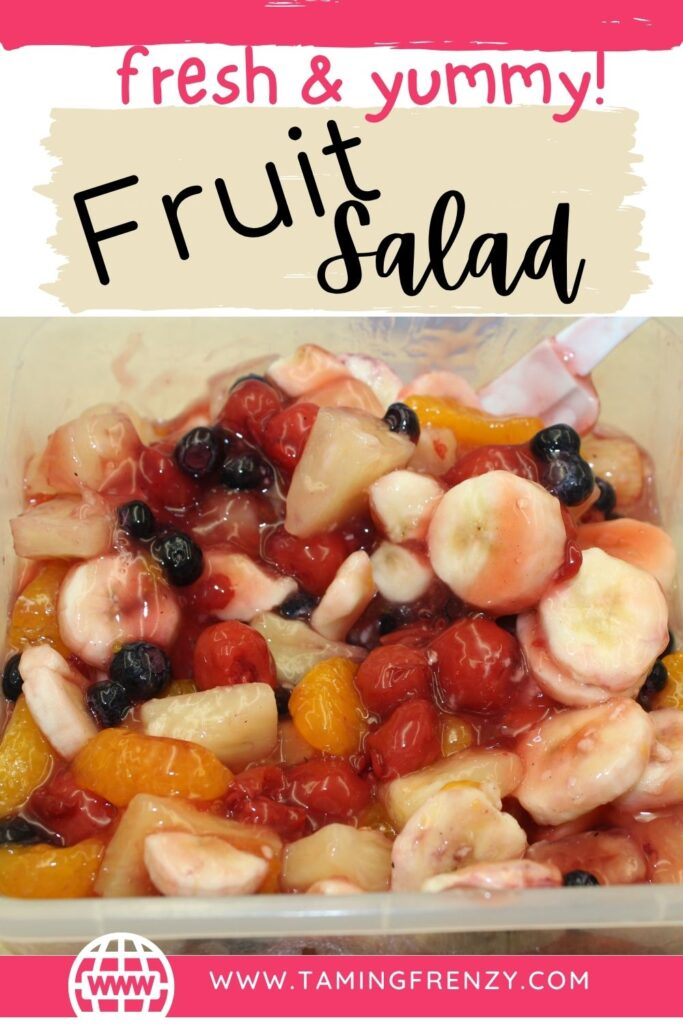 Super Simple Fruit Salad - Taming Frenzy intended for Open Plan Kitchen Living Room Divider Ideas