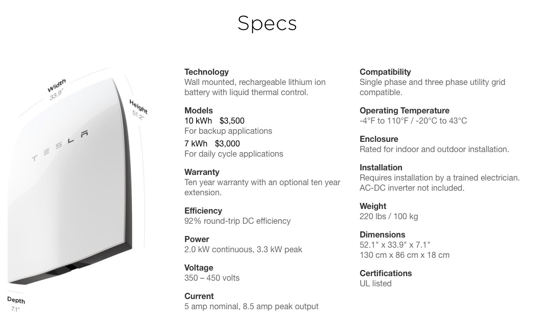 Tesla's Powerwall: A Viable Home Energy Storage System? | Solar.com pertaining to Powerwall Whole Home Backup