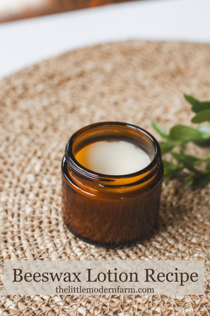 The Best Homemade Natural Beeswax Lotion Recipe - The Little Modern Farm with regard to Beeswax Polish Furniture