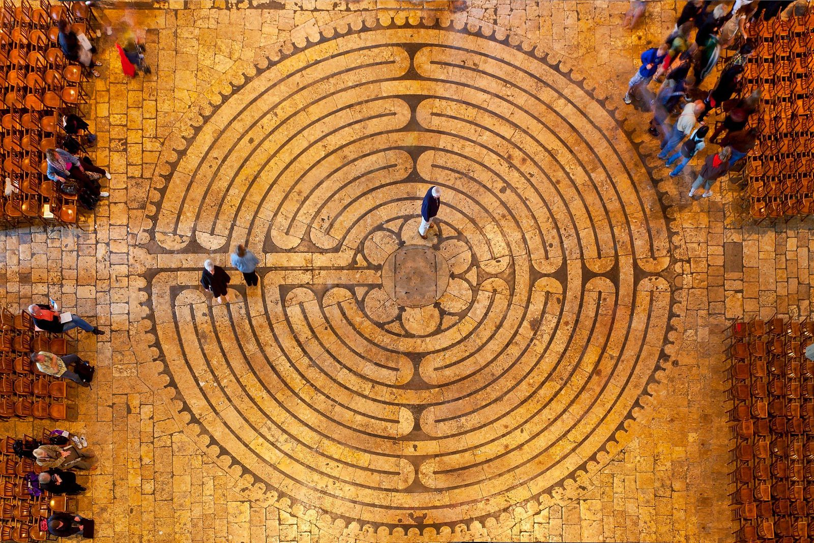 The Labyrinth At Chartres Cathedral | Walking As Artistic Practice in Labyrinth Garden Design Chartres