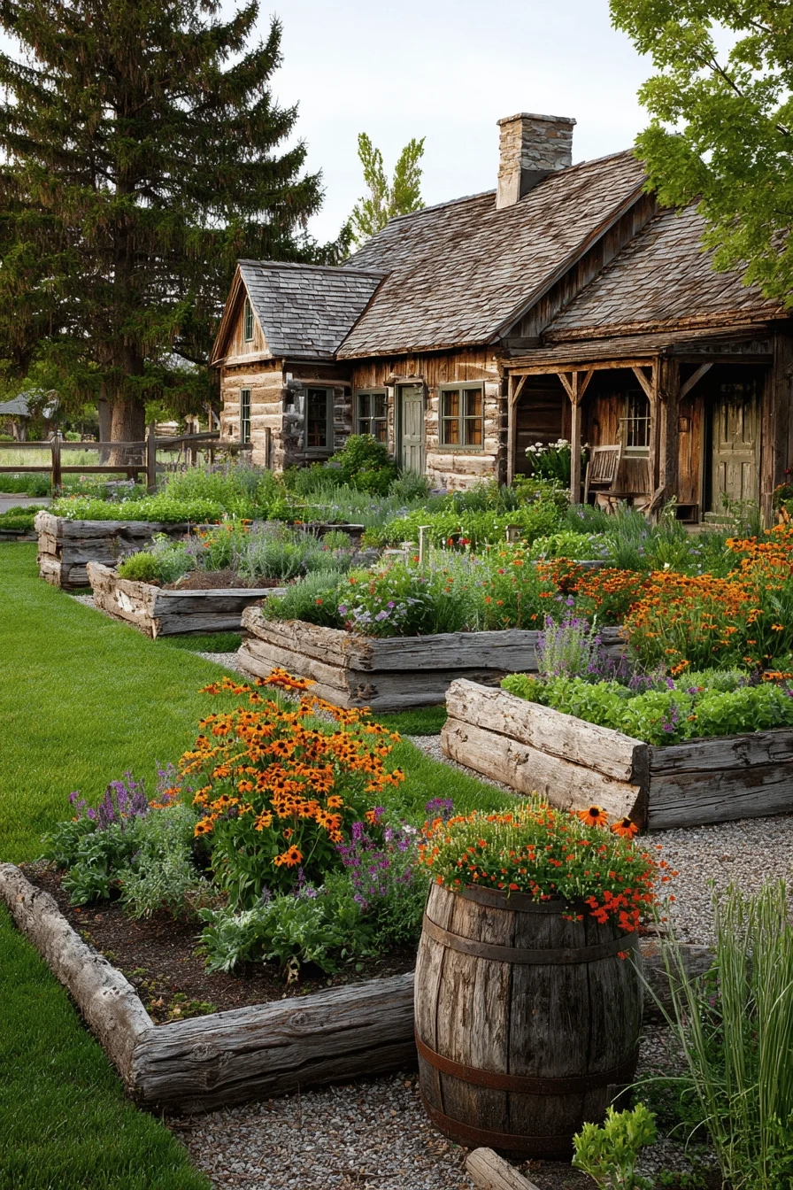 The Modern Farmhouse Garden: Rustic Meets Contemporary - Edward George with regard to Rustic Vogue Interior Style