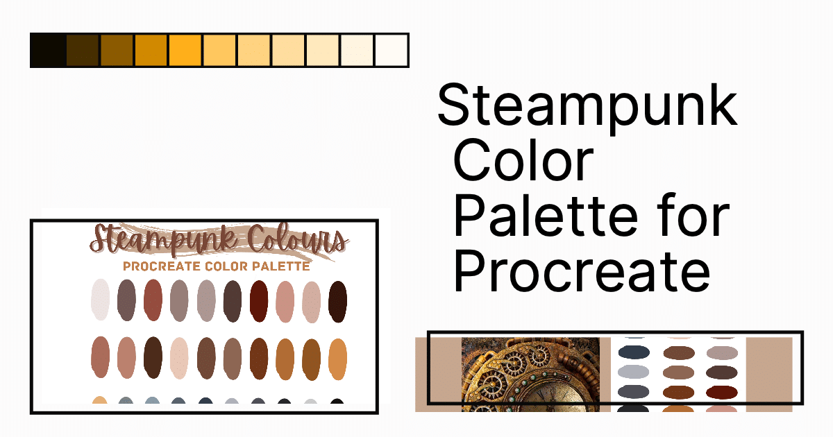 The Perfect Steampunk Colour Palette For Procreate - Artsydee - Drawing ... pertaining to Creating an Immersive Steampunk Atmosphere Through Thoughtful Color Palettes and Textures