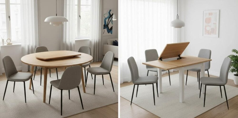 The Ultimate Guide To Extendable Dining Tables: Choosing The Perfect ... for Extendable Dining Table For Small Space