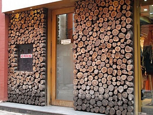 The Unexpected Stylishness Of Walls Of Stacked Logs | งานไม้ regarding Step by Step Guide to Stacking Logs for Beautiful Cordwood Walls