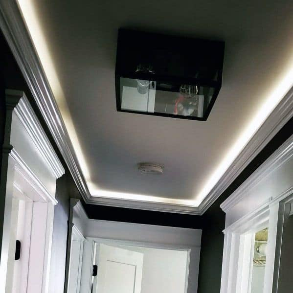 Top 40 Best Crown Molding Lighting Ideas - Modern Interior Designs intended for Transforming Dated Rooms with Modern LED Crown Molding Techniques