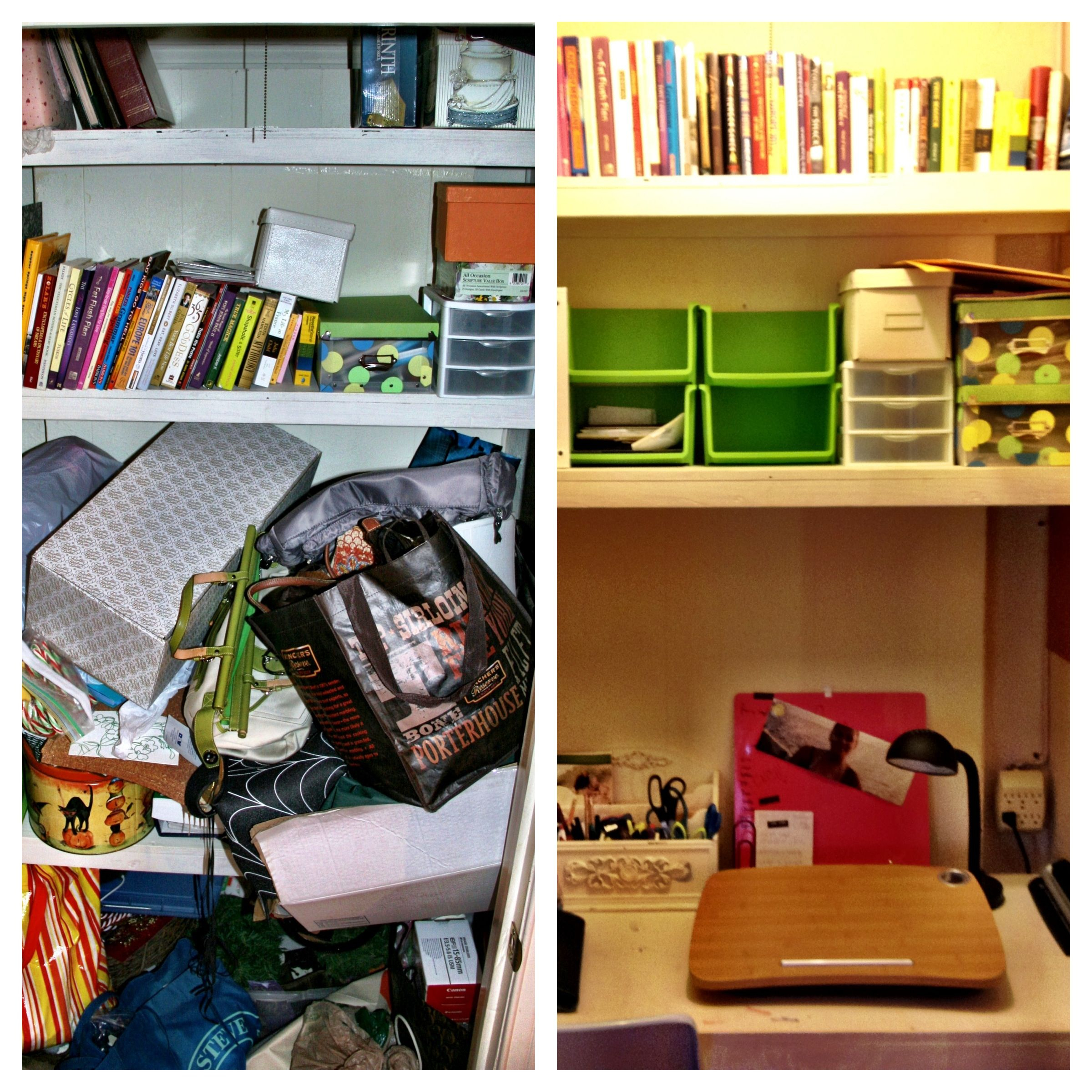 Transforming A Messy Hall Closet Into A Stylish Small Office Space with regard to Transforming a Messy Closet Into a Functional Space With Basic Tools