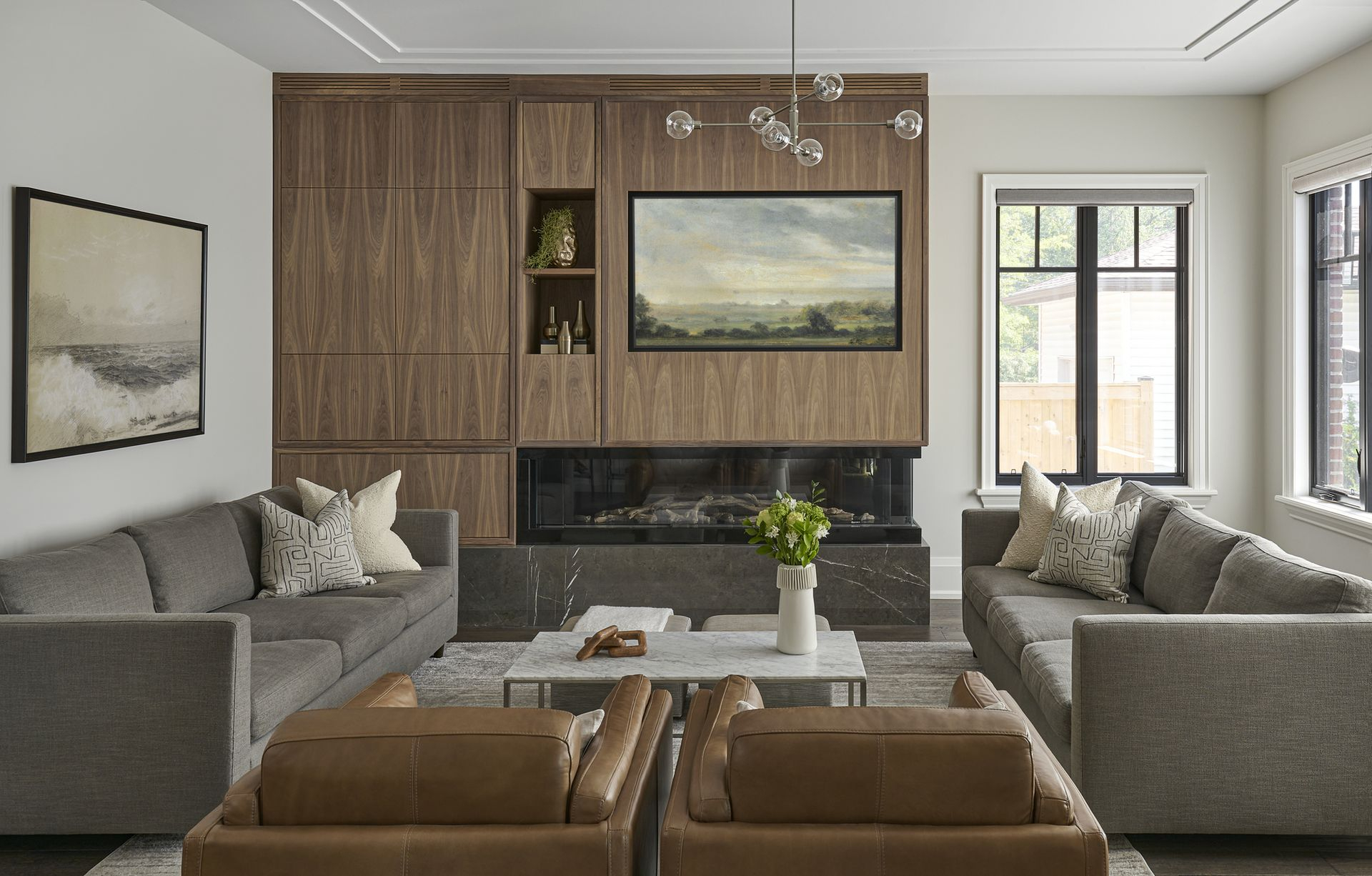 Two Sofas Facing Each Other With A Tv — How To Make It Work | Livingetc pertaining to Facebook Marketplace Furniture Tips