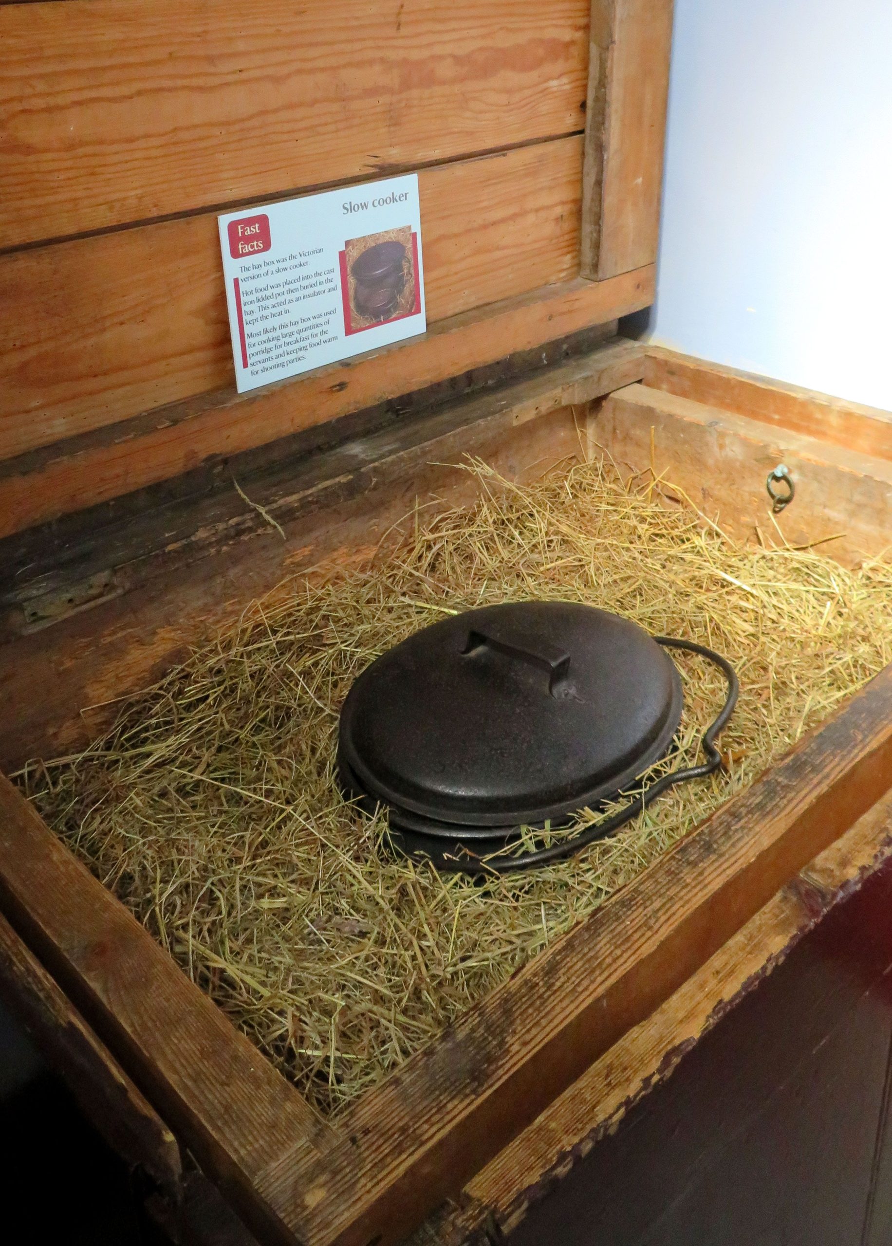 Victorian Hay Box Cooking Method At Lanhydrock House within Hay Box Cooking Thermal Cooker