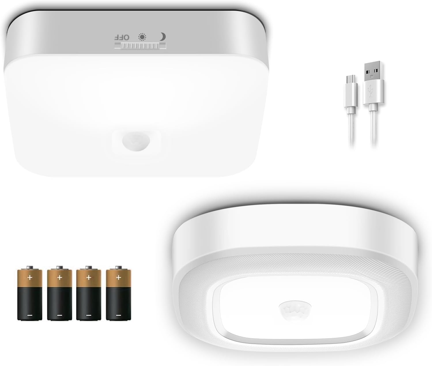 Whitepoplar Rechargeable Motion Sensor Closet Light & Battery Operated ... regarding How to Choose the Right Motion Sensor Light for Your Pantry Layout