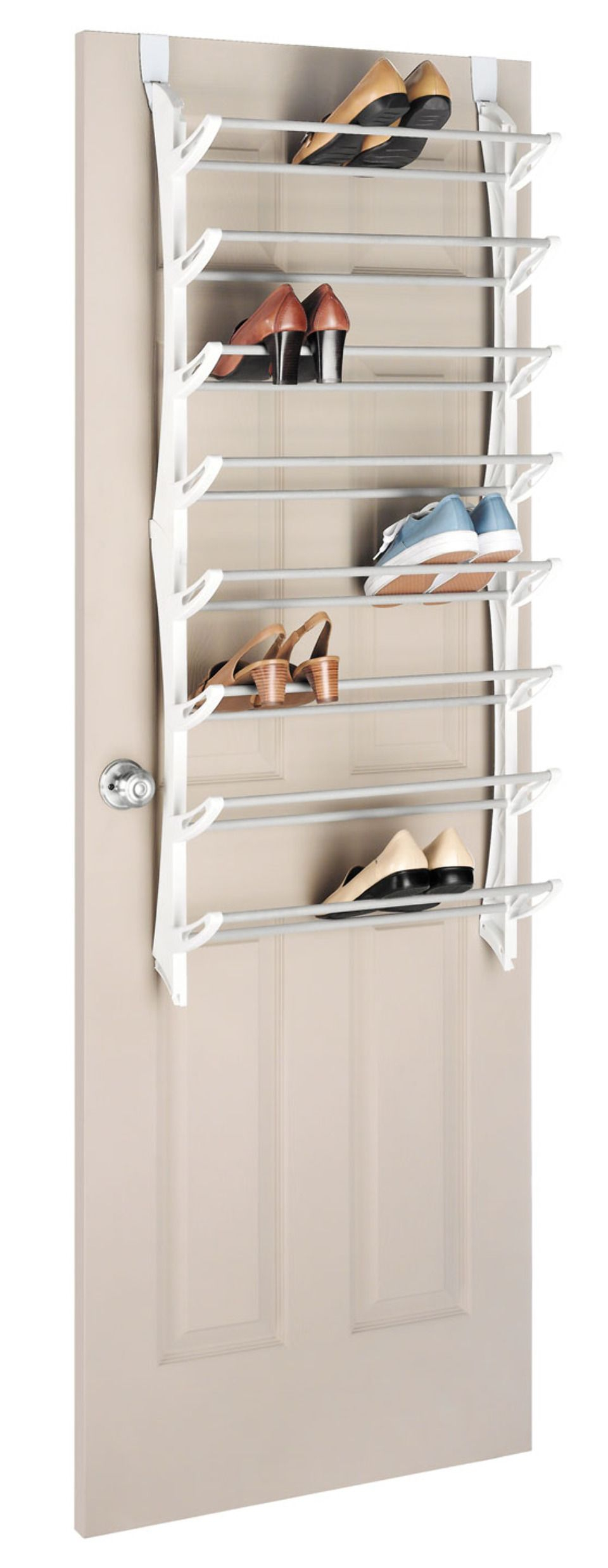 Whitmor 24-Pair Over-The-Door Shoe Rack | Sapateiras, Artesanato Com ... with A Practical Guide to Maintaining and Cleaning Your Over the Door Shoe Rack