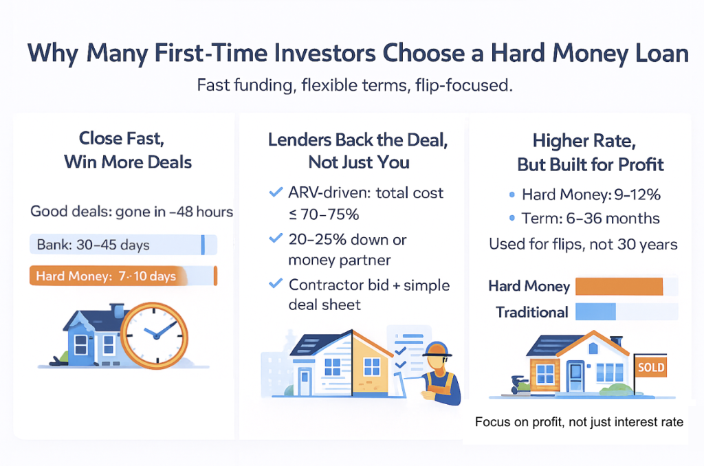 Why Many First-Time Investors Choose A Hard Money Loan | Stacker in Private Money Lender Real Estate