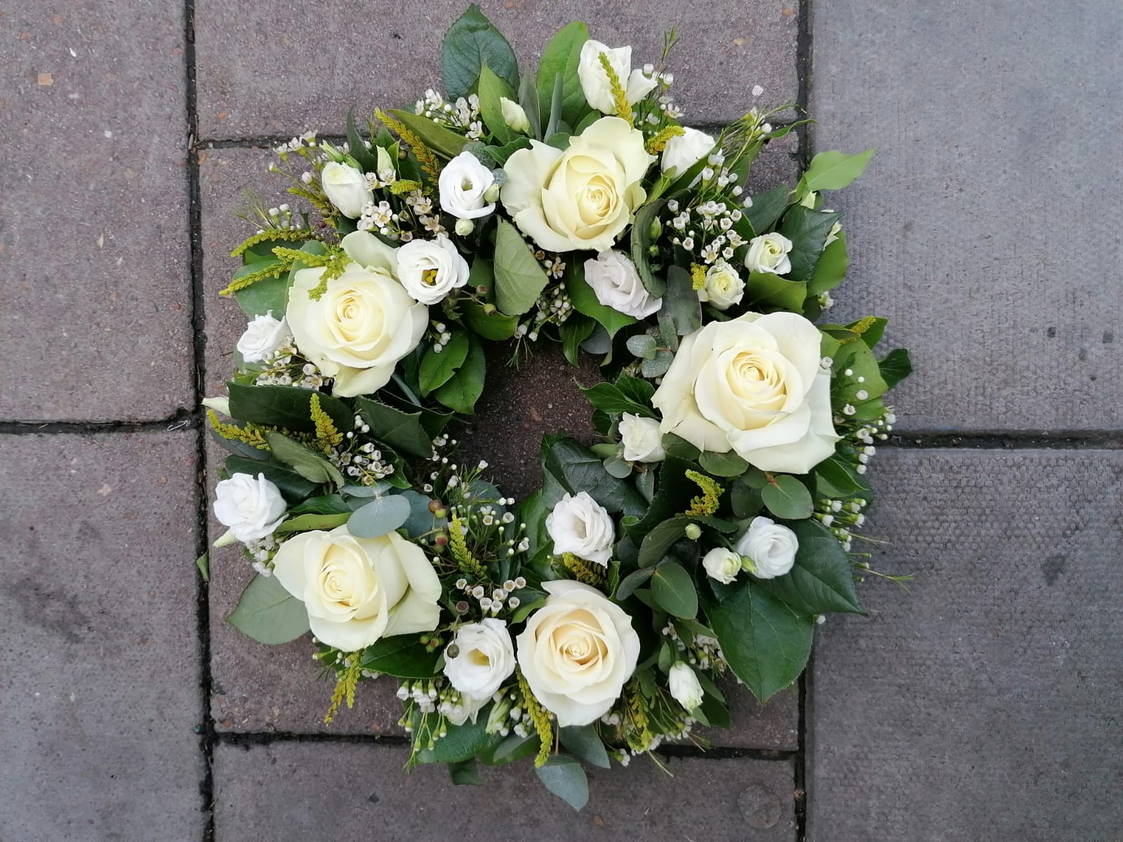Wreath Tribute | Funeral Flowers | The Brighton Flower Company with regard to What Professional Florists Wish You Knew About Wreath Storage