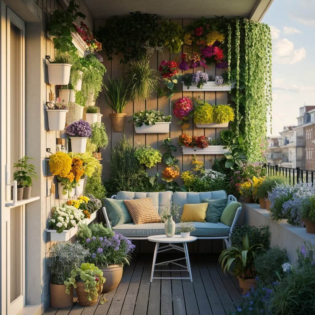 Essential greenery and plant setups that thrive on limited apartment balconies