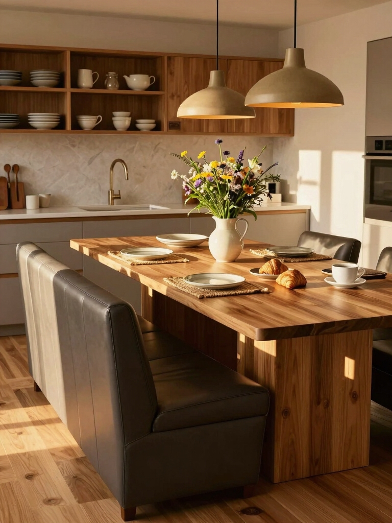 15 Kitchen Island Booth Seating Ideas For Cozy Family Meals pertaining to Creating a Multi-Purpose Island That Works for Homework and Dinner Parties