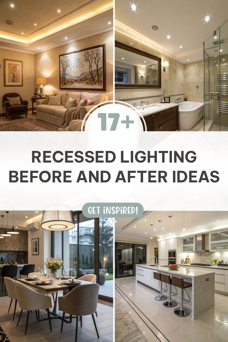 17+ Stunning Recessed Lighting Before And After Ideas In 2025 ... inside The Hidden Potential of Recessed Lighting in Modern Kitchen Bulkheads