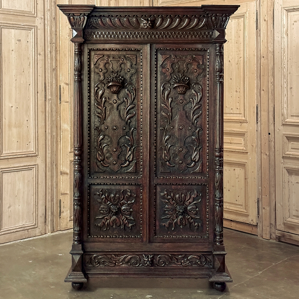 19Th Century French Renaissance Revival Armoire ~ Wardrobe throughout Is It an Armoire or a Wardrobe? The Historical Context Behind Two Similar Furniture Pieces