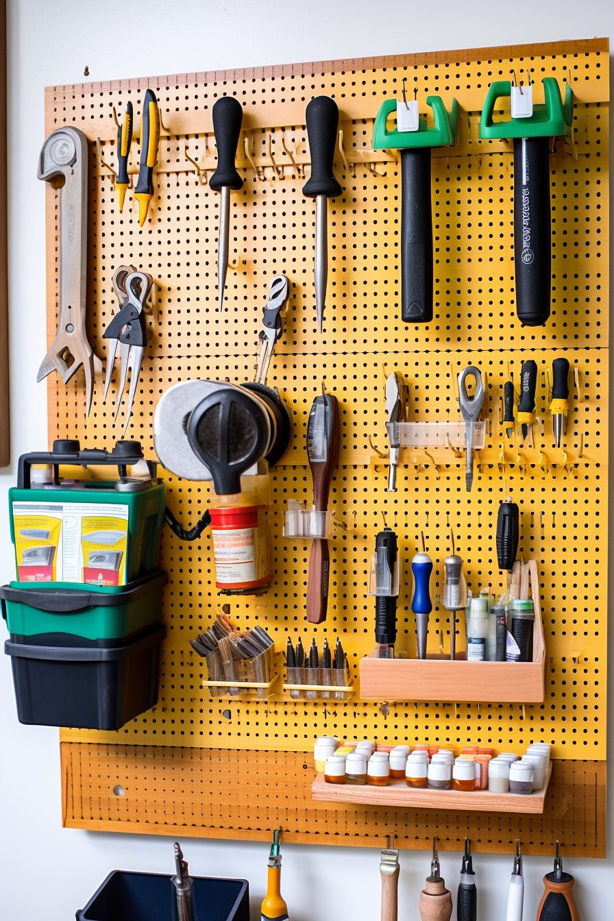 20 Ingenious Garage Pegboard Ideas For Organizational Success In Your ... pertaining to Stop Losing Your Tools with These 2026 Pegboard Layouts That Actually Work