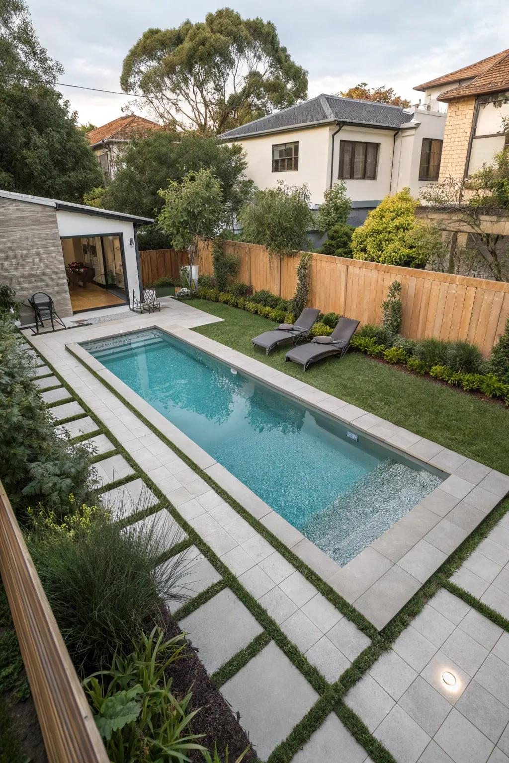 21+ Inspiring Small Backyard Lap Pool Ideas intended for Real World Examples of Stunning Lap Pools Designed for the Smallest Lots