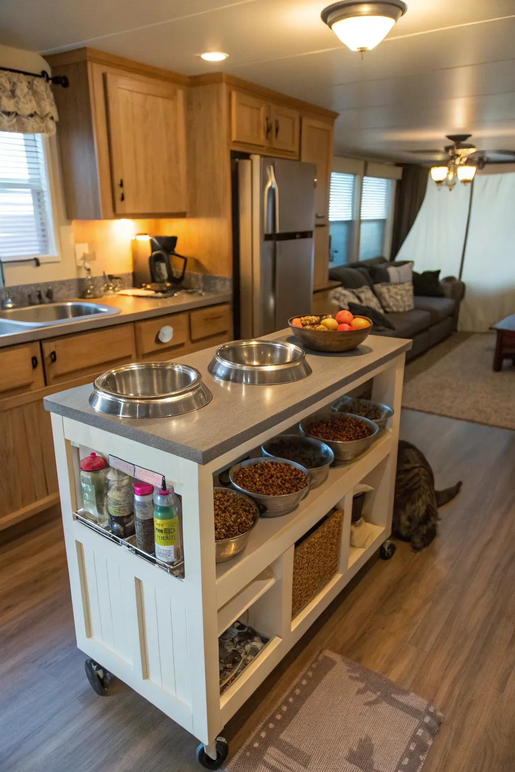 26+ Creative Mobile Home Kitchen Island Ideas regarding Creating a Multi-Purpose Island That Works for Homework and Dinner Parties