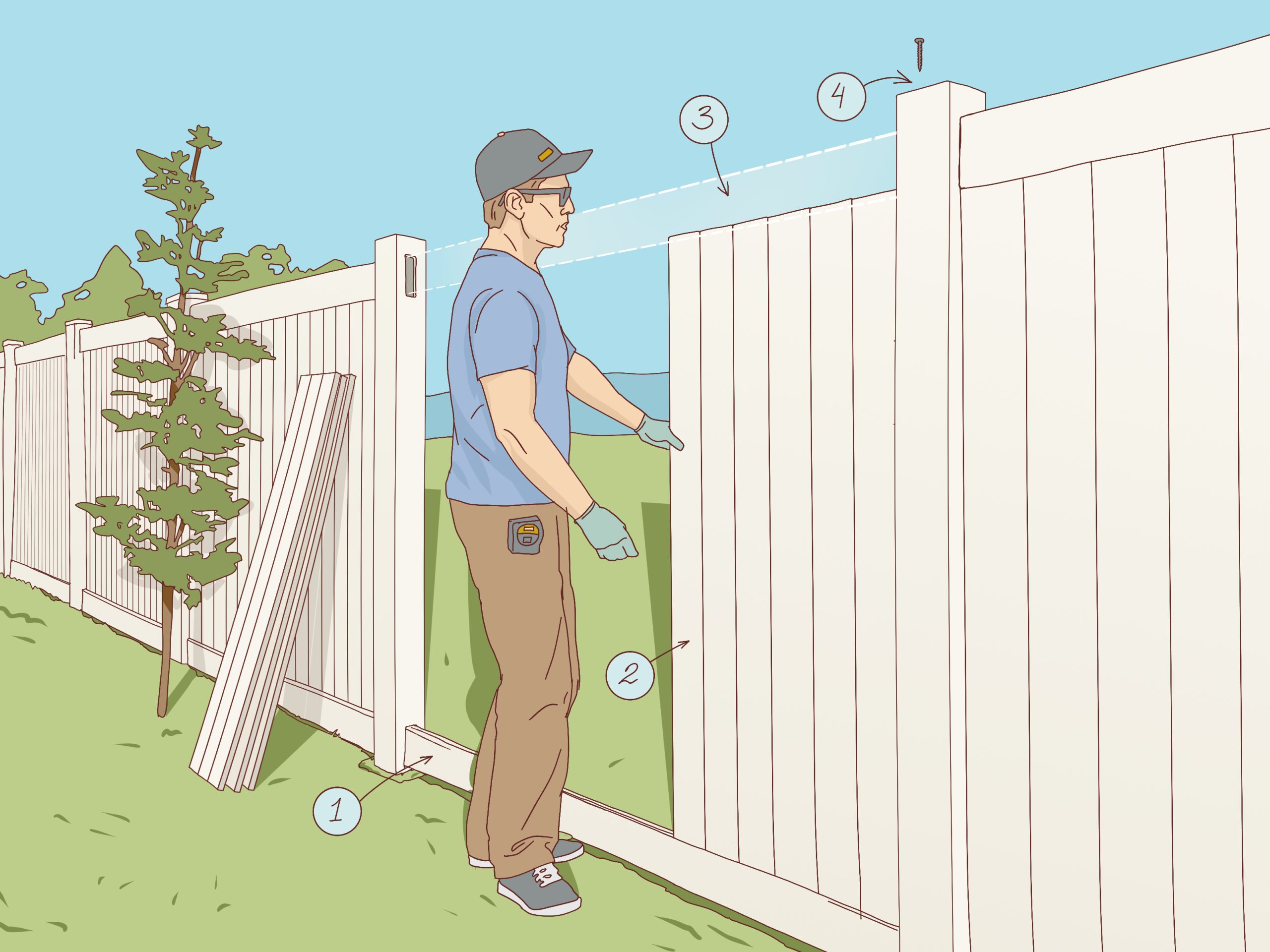 3 Ways To Repair A Vinyl Fence - Wikihow intended for What Homeowners Are Getting Wrong About Horizontal Fence Maintenance