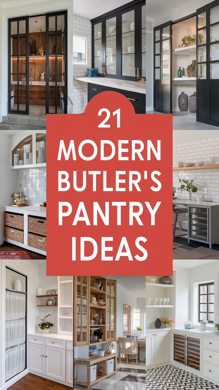 41 Modern Butler's Pantry Ideas That Will Elevate Your Kitchen Style ... with regard to Butler's Pantry Design Modern