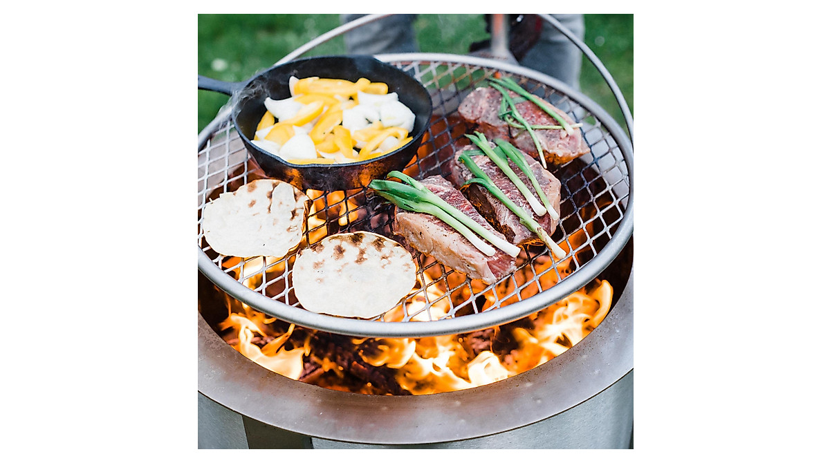 Breeo Outpost Grill 24 | Portable Camping Fire Grate Usa Made in Cooking Over Open Fire with the Breeo Outpost Grill